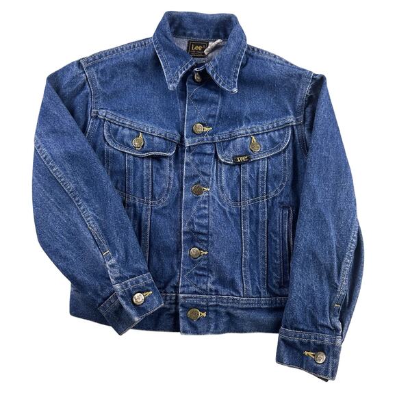 Lee Other - Vintage Trucker Jacket Lee Denim Youth size 10 Union Made In USA Retro 90’s 80’s
